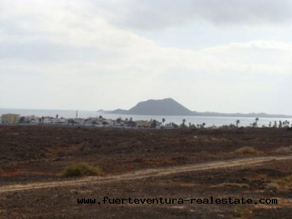 Im Verkauf! Bebaubares Grundstück mit Meerblick in Corralejo, Fuerteventura