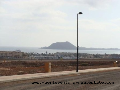 Te koop! Bouwgrond met zeezicht in Corralejo, Fuerteventura