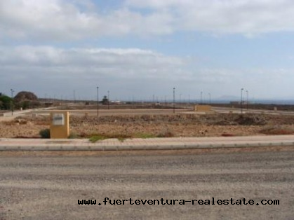 For sale! Residential plot with seaview at Corralejo, Fuerteventura