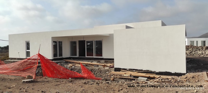 For sale! New build villa in the village of Lajares, nort of Fuerteventura