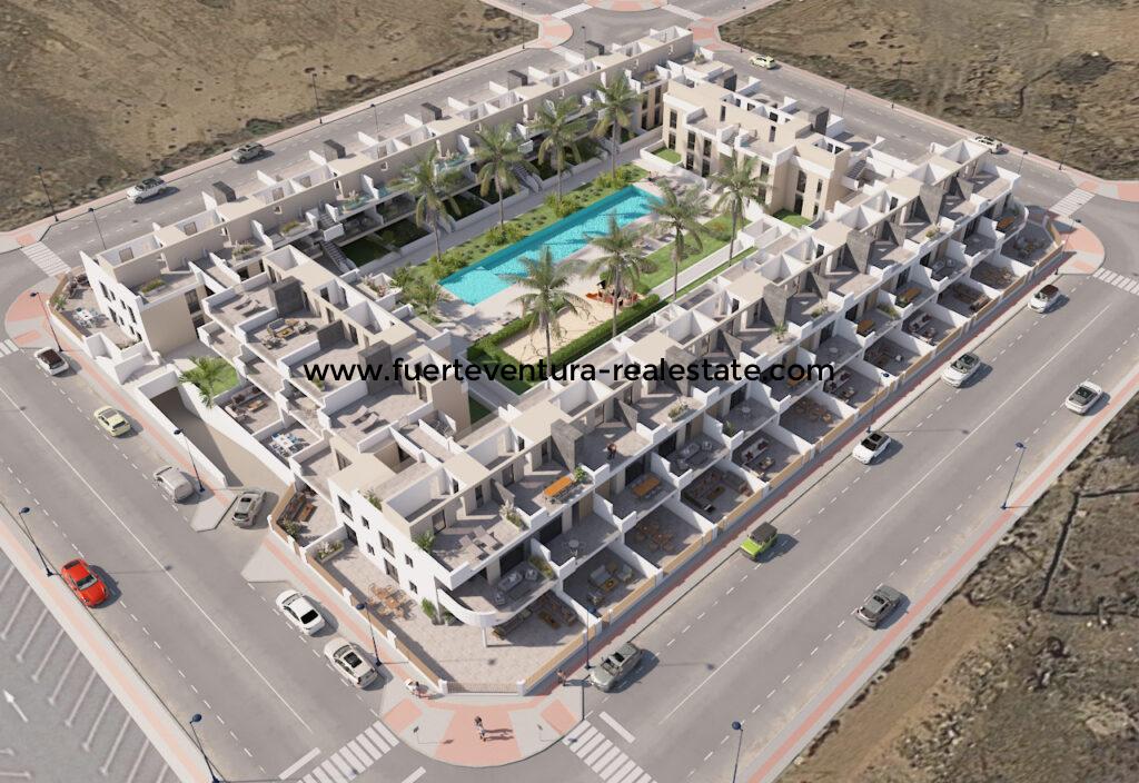  Very nice new built apartments with sea views in Corralejo